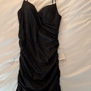 Black formal cocktail or homecoming dress